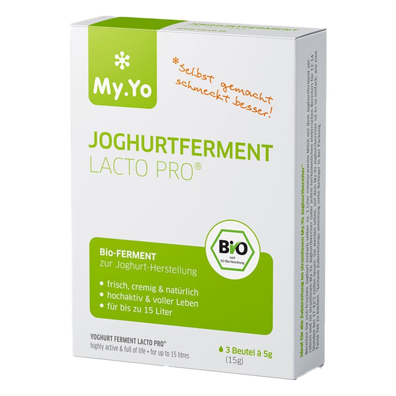 Fermentazione per lo yogurt probiotico LACTO PRO - 3 buste da 5g - My.Yo