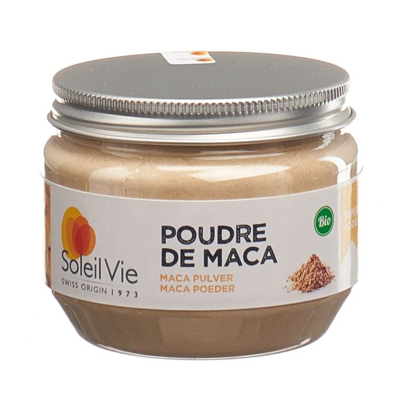 Polvere di maca biologica, Il superalimento dell'energia - 140g - Soleil Vie