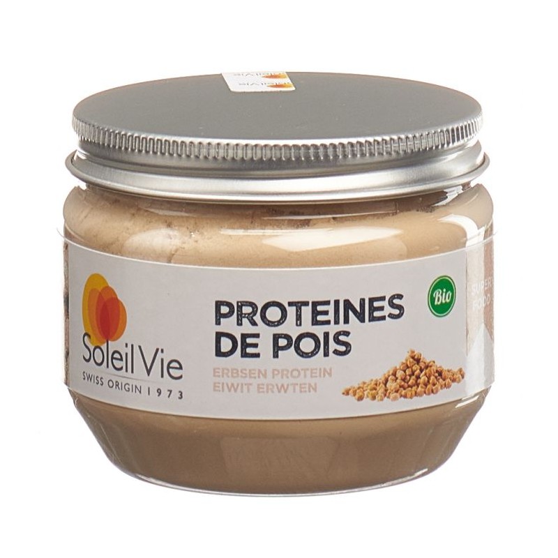 Poudre de Pois Bio, Source de protéines et l'allié pour les végétarien - 100g - Soleil Vie