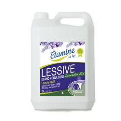 Lessive Liquide BIO au parufm de lavandin - 5L (100 lavages) - Etamine du Lys