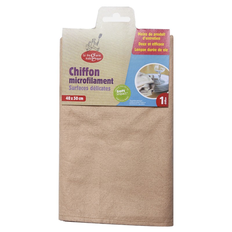 Mikrofilamenttuch für empfindliche Oberflächen - 40x50cm - La Droguerie écologique