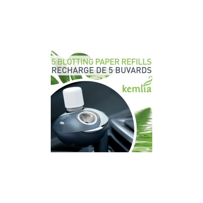 Buvards de recharge pour le diffuseur pour allume-cigare, KEMLIA V2 - 5 pces - Innobiz