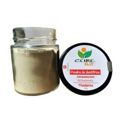 Dentifrice naturel en poudre - Mandarine - 70g - Curenat