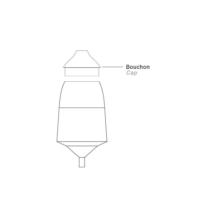 Bouchon de remplacement en verre pour diffuseur, BO et ONA by Ekobo - Innobiz