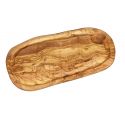 Tavola di legno d'oliva oliato con grondaia - 33x15 cm - Ah Table