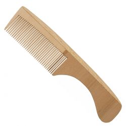 Pettine a denti fini fatto a mano in legno di ciliegio - ca. 16cm - Groetsch Kämme