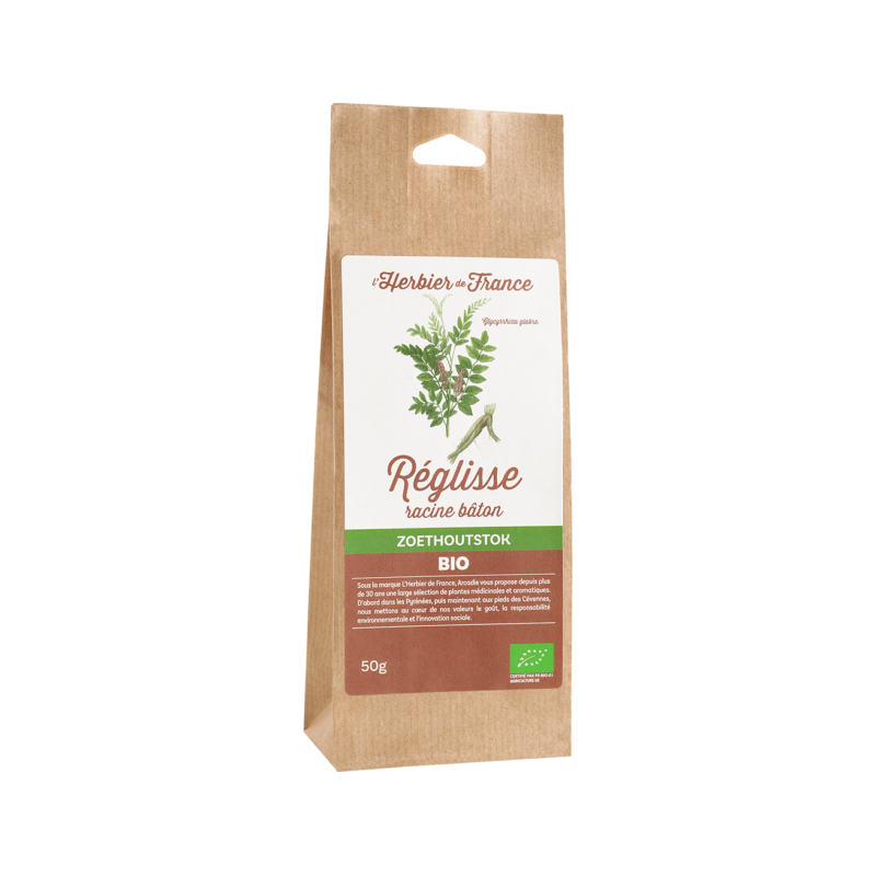 Bâtons de racine de Réglisse BIO - 25g - L'Herbier de France