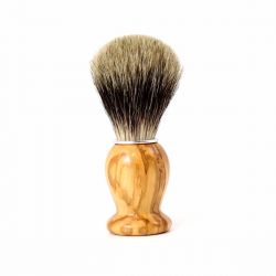 Blaireau de rasage en Olivier & Poil de blaireau Pure Badger - Gentleman Barbier