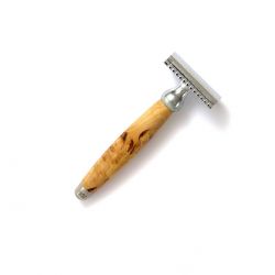 Rasoir de Sécurité en bois de Bouleau madré & inox - Gentleman Barbier