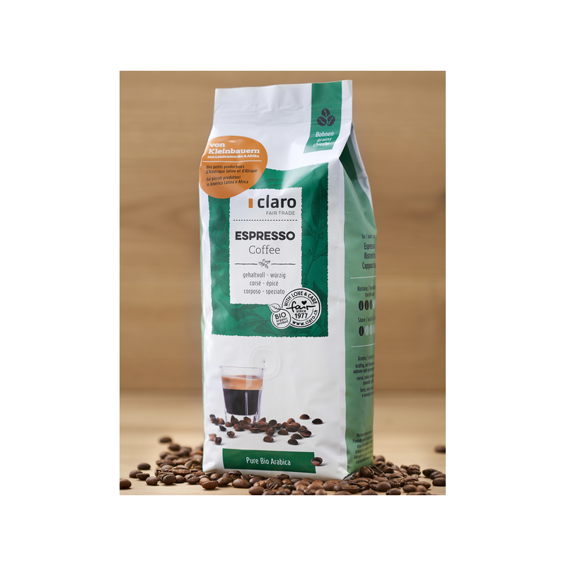 Café BIO & Equitable en grains MOD - 500g - Claro