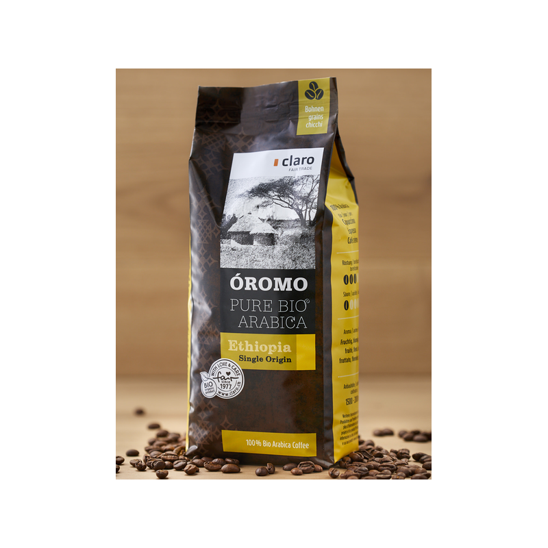 Café BIO & Equitable en grains Oromo (100% Arabica) - 500g - Claro