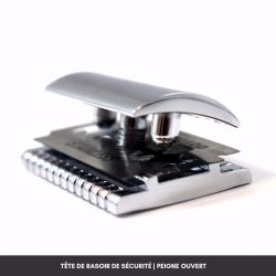 Rasoio di sicurezza in ebano e acciaio inossidabile - Gentleman Barbier